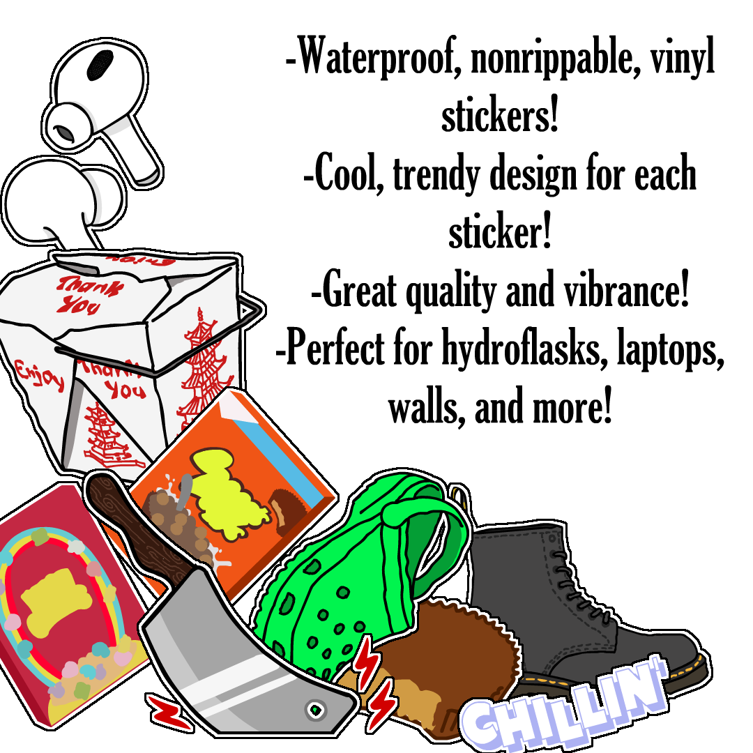 A colorful spread of FufiArt stickers